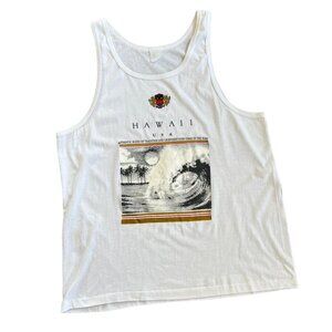 Vintage Hawaii Surf Graphic Print Tank Top M